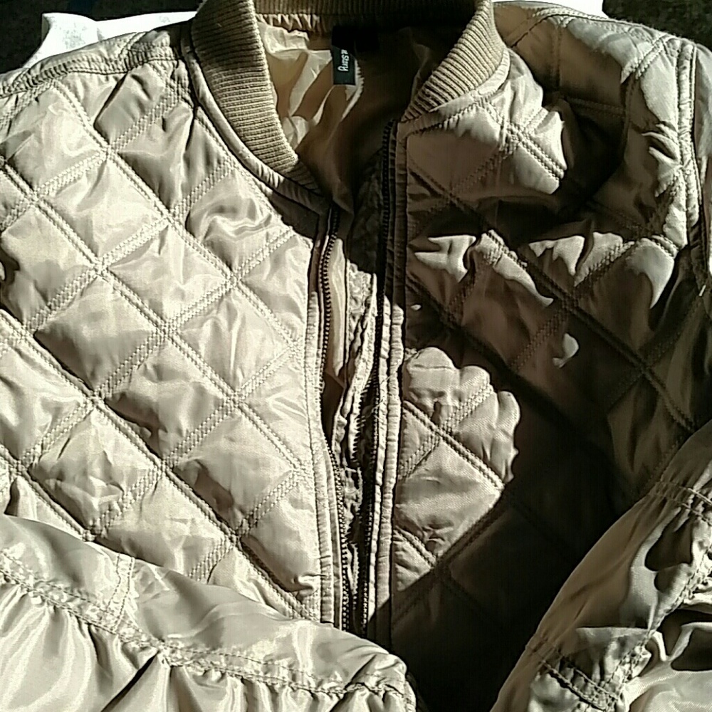 Beige Women's Bomber jacket